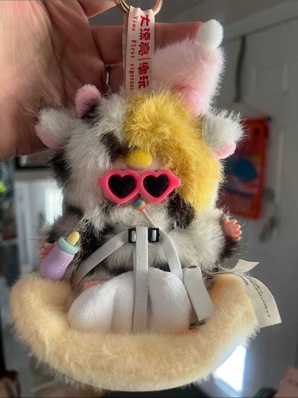 50% ode to Wendy Peffercorn sunnies customized baby three face - in bb3 car seat
